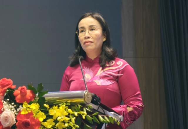 Bà Nguyễn Thị Anh Thi, Phó Chủ tịch UBND TP. Đà Nẵng phát biểu tại chương trình. Bà Nguyễn Thị Anh Thi, Phó Chủ tịch UBND TP. Đà Nẵng phát biểu tại chương trình.