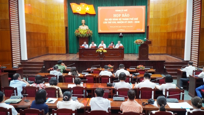 Huế: Ngày 3/10, khai mạc Đại hội đại biểu Đảng bộ lần thứ XVII, nhiệm kỳ 2025 – 2030