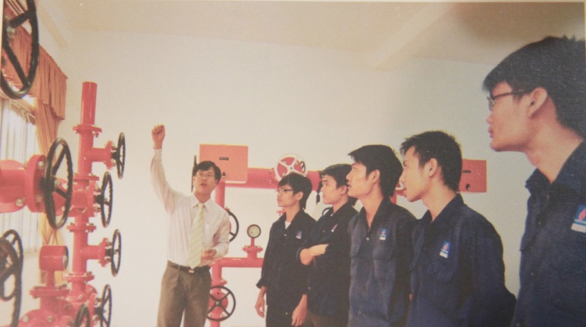 Ngay từ những ngày đầu, nhà trường luôn đào tạo theo đúng nhu cầu sử dụng của ngành (Ảnh tư liệu: Lớp học mô hình Khoan)