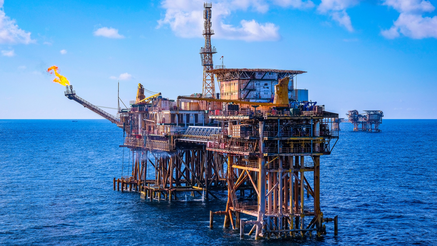 Giàn MSP-1, nơi khai thác tấn dầu thương mại đầu tiên mỏ Bạch Hổ năm 1986 (Ảnh: Vương Thái)