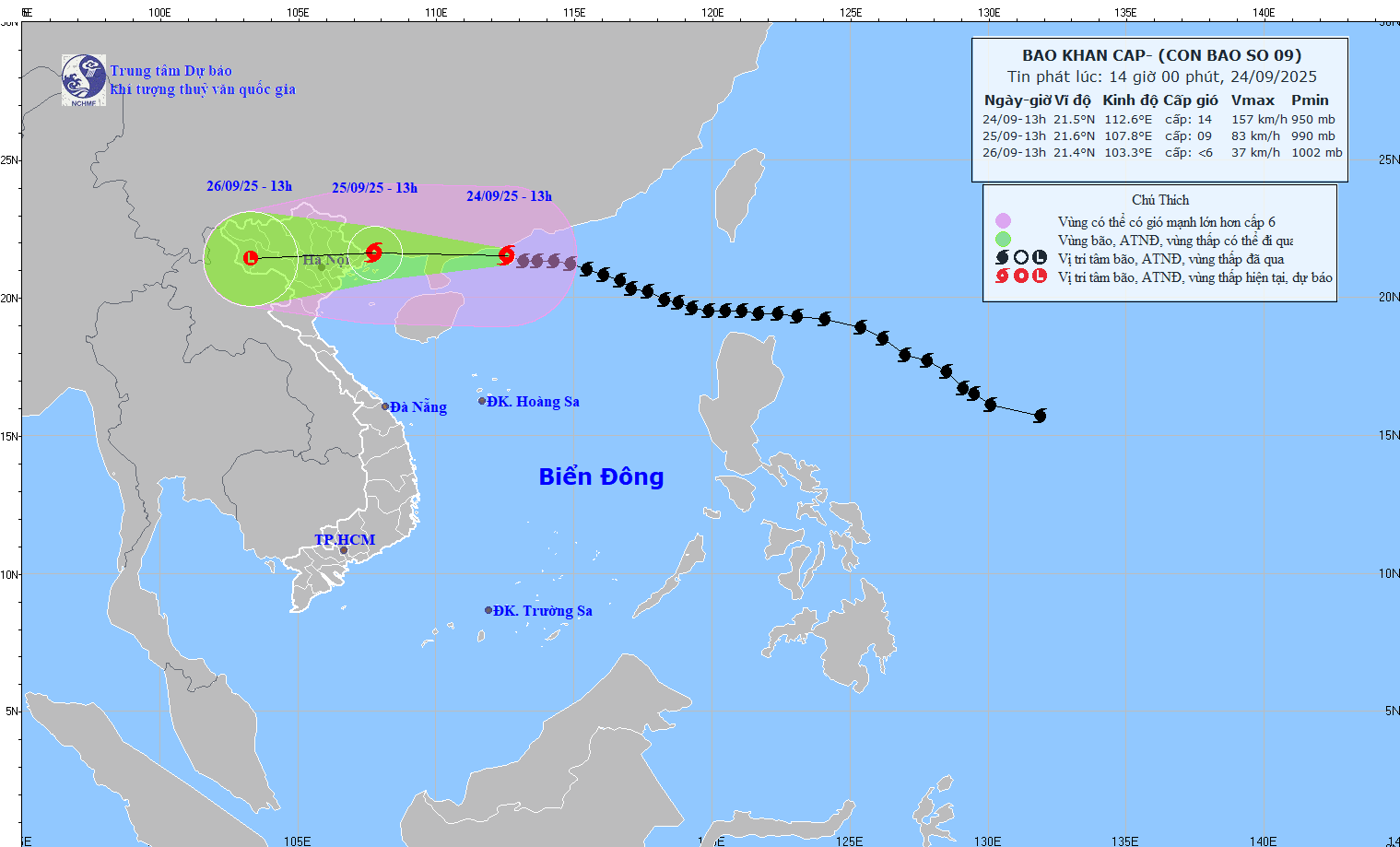 Ninh Bình tiếp tục ban hành Công điện tập trung triển khai công tác ứng phó bão số 9