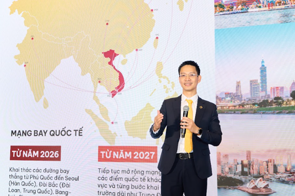 Đại diện Sun PhuQuoc Airways chia sẻ về thương hiệu tại Hội thảo đại lý