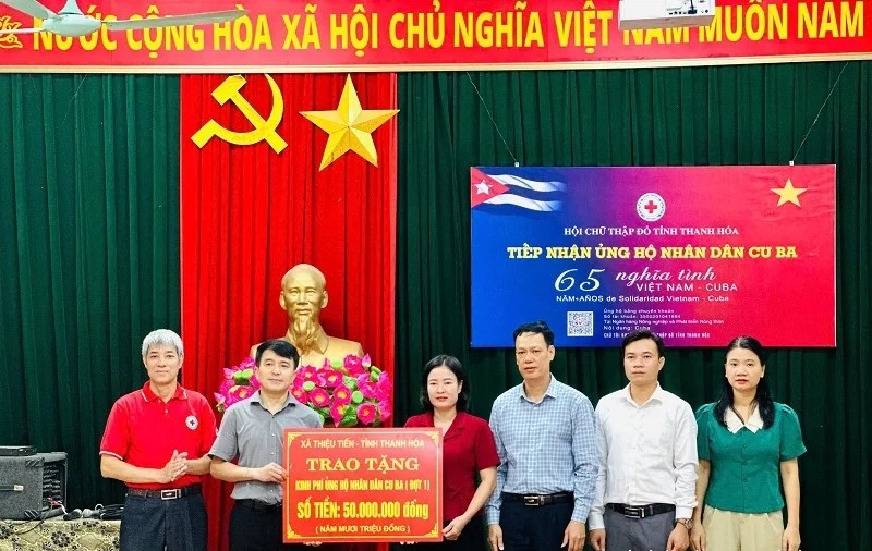 Thanh Hóa tiếp nhận hơn 2,87 tỷ đồng ủng hộ Nhân dân Cuba