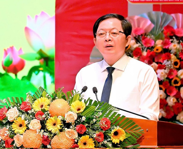 Ông Hồ Quốc Dũng phát biểu chỉ đạo Đại hội. Ảnh: VH