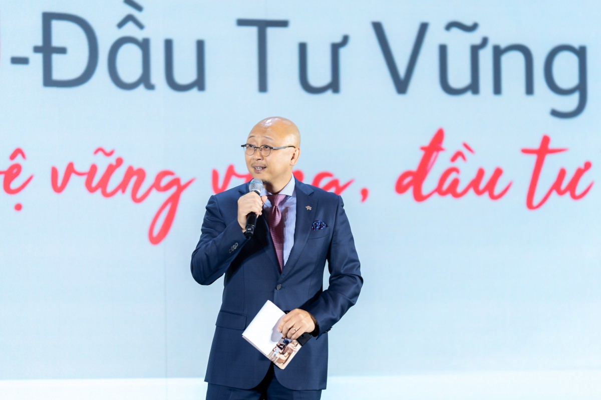 Ông Kevin Kwon, Tổng Giám đốc Prudential Việt Nam chia sẻ tại ra mắt sản phẩm bảo hiểm liên kết đơn vị Pru - Đầu tư vững tiến
