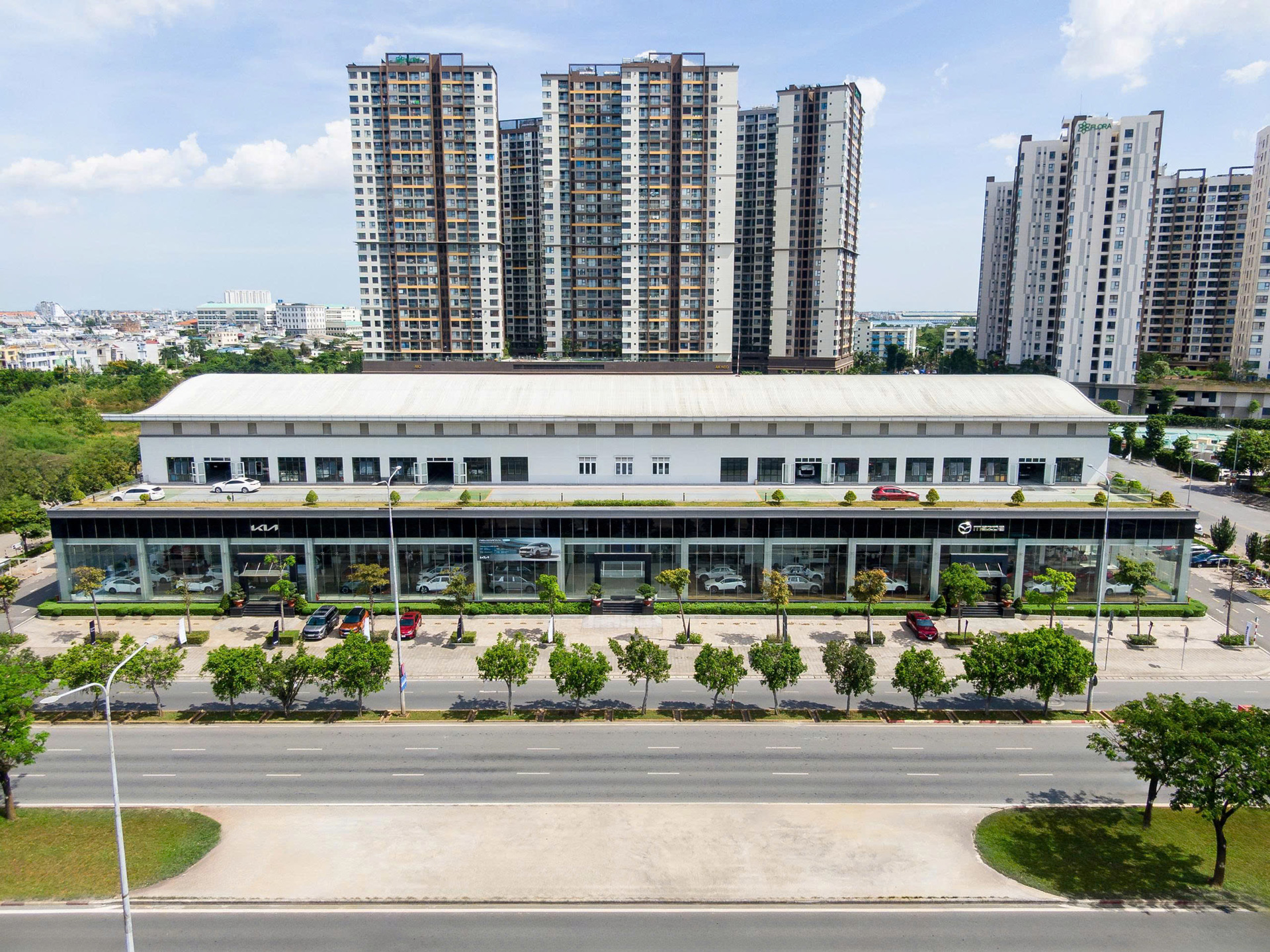 Không gian showroom Kia Bình Tân hiện đại, sang trọng tọa lạc tại trục đường trung tâm TP. HCM