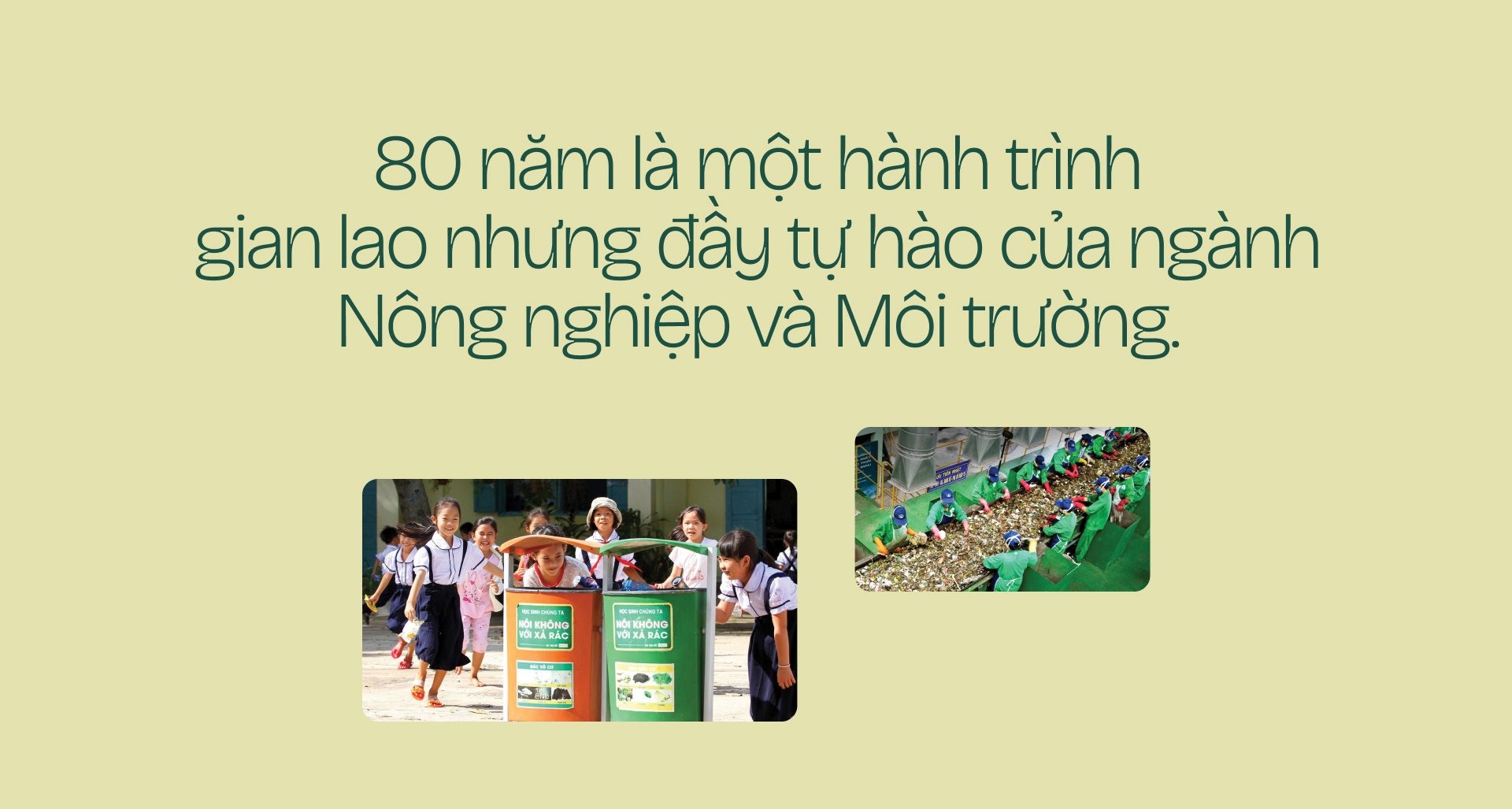 Kỷ niệm 80 năm ngành Nông nghiệp và Môi trường Kỷ niệm 80 năm ngành Nông nghiệp và Môi trường