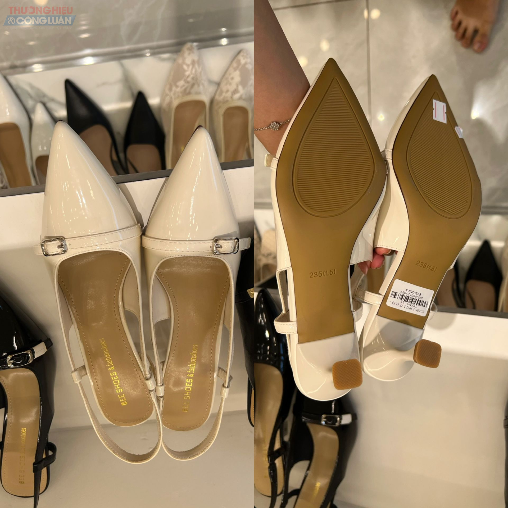 Giày cao gót tại Bee Shoes không có bất cứ thông tin nào về nguồn gốc xuất xứ