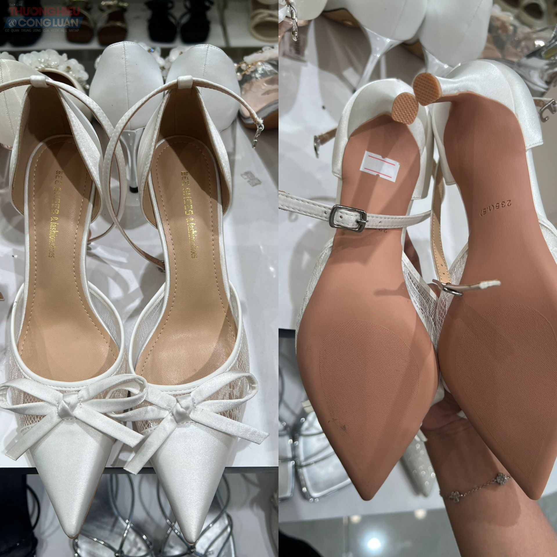 Không rõ giày dép tại Bee Shoes có nguồn gốc xuất xứ từ đâu khi chẳng có thông tin nào được thể hiện trên sản phẩm?