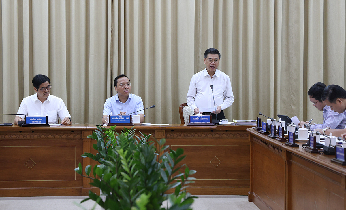 Phó Chủ tịch UBND TP.HCM - Nguyễn Văn Dũng phát biểu tại buổi làm việc