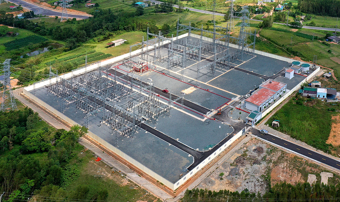 Toàn cảnh Trạm biến áp 220kV Vũng Áng