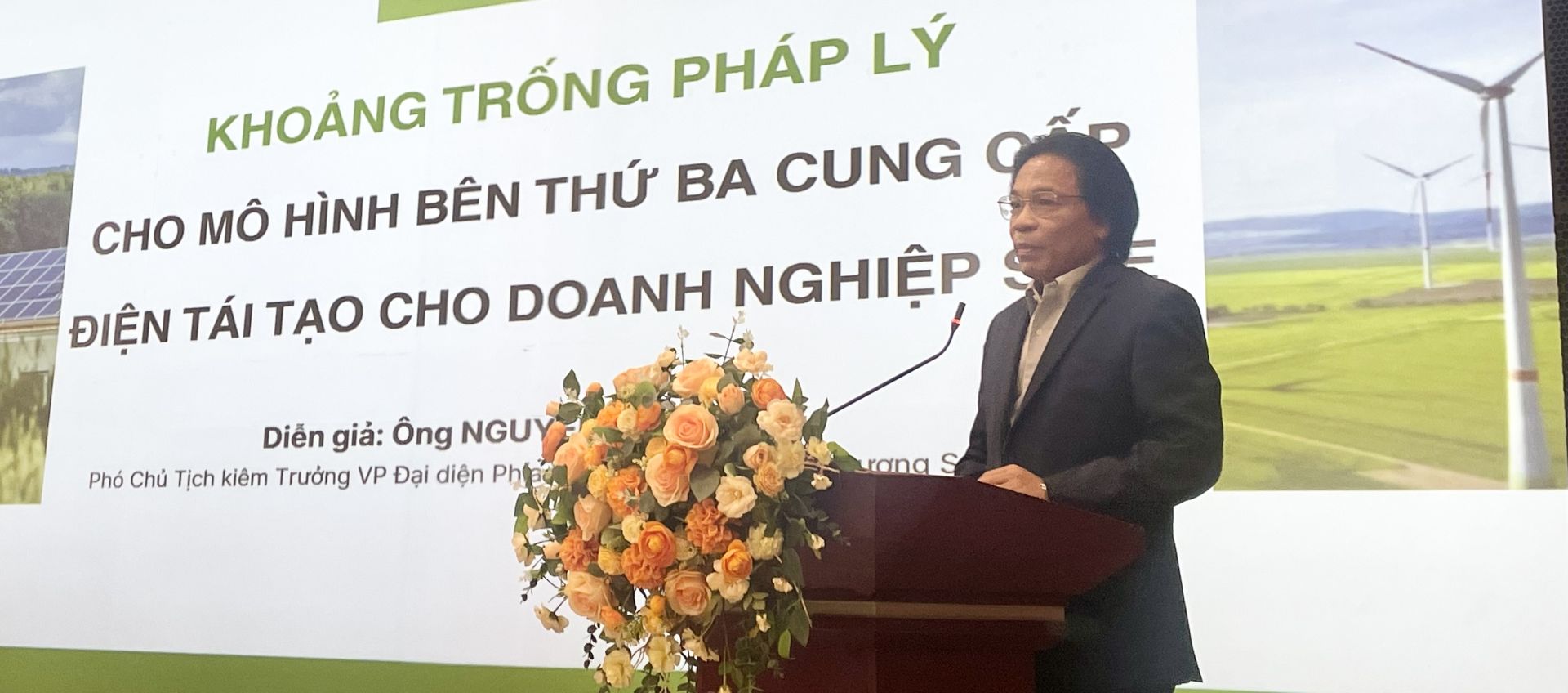 Ông Nguyễn Xuân Quy - Phó Chủ tịch Hiệp Hội Năng lượng sạch Việt Nam, kiêm Trưởng Đại diện VP Hiệp hội tại TP. HCM