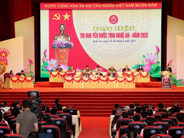 Nghệ An khai mạc Đại hội thi đua yêu nước năm 2025