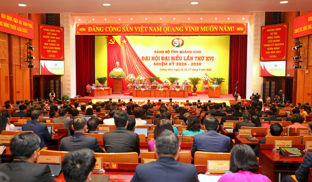 Khai mạc trọng thể Đại hội Đại biểu Đảng bộ tỉnh Quảng Ninh lần thứ XVI, nhiệm kỳ 2025 – 2030