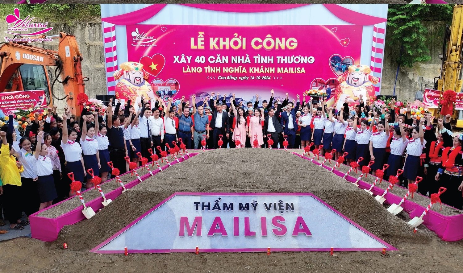 Lễ động thổ khởi công dự án xây dựng 40 căn nhà tình thương tại Cao Bằng của TMV Mailisa