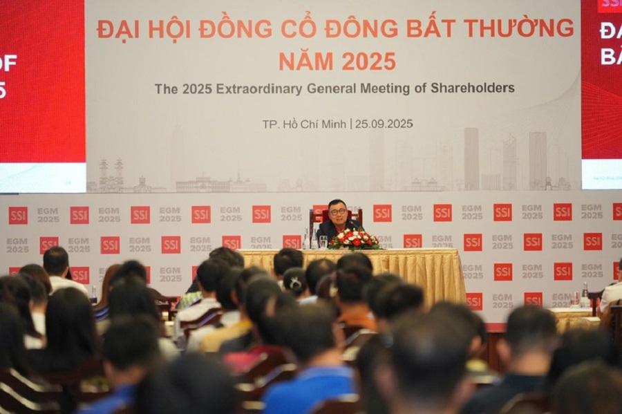 Chiều ngày 25/9, tại Đại hội đồng cổ đông (ĐHCĐ) bất thường, CTCP Chứng khoán SSI công bố kết quả kinh doanh nổi bật trong 9 tháng đầu năm, hoàn thành 94% kế hoạch cả năm