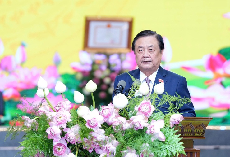 Phó Chủ tịch Quốc hội Lê Minh Hoan phát biểu tại buổi Lễ