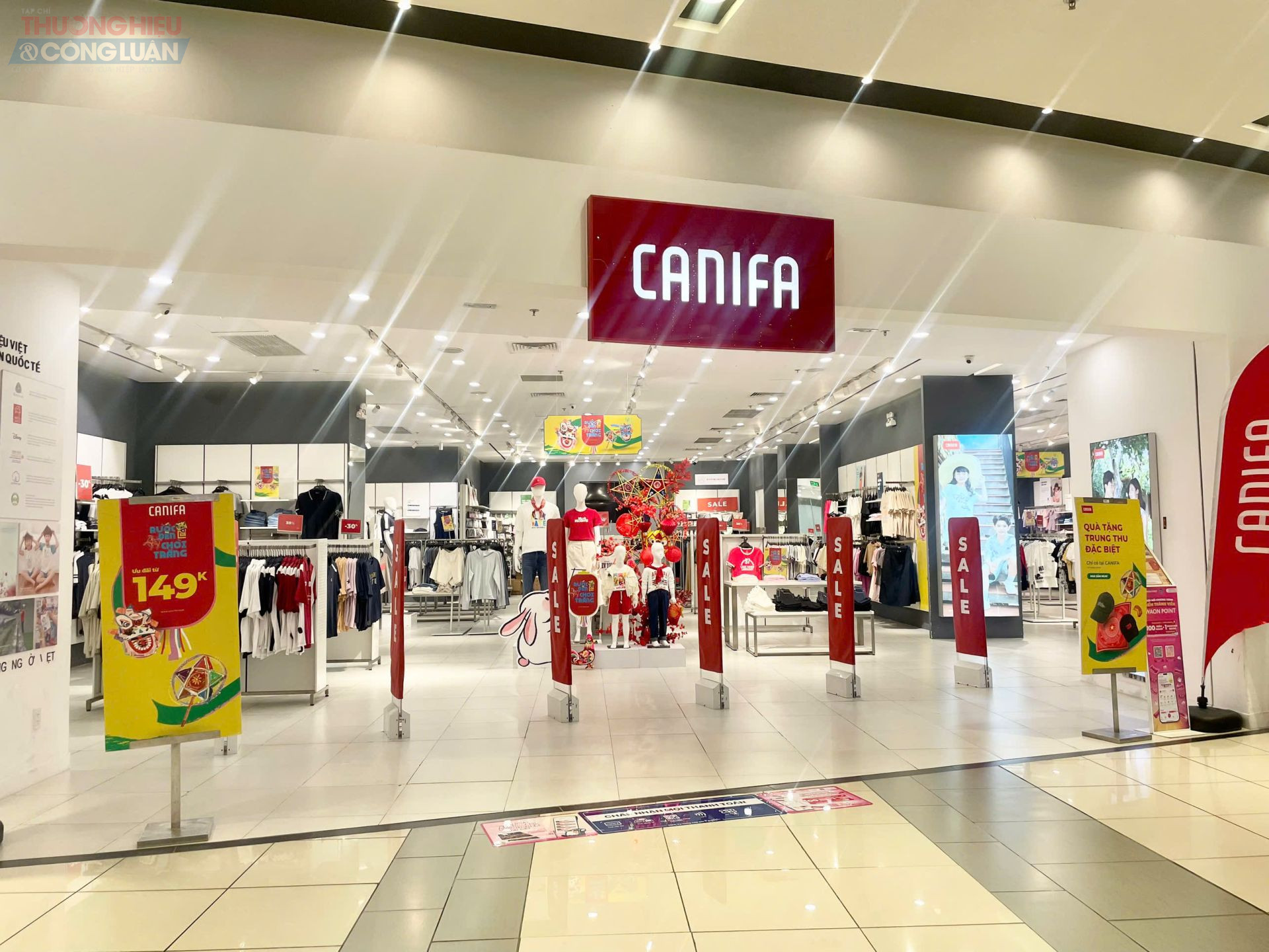 Canifa cũng tưng bừng sale lớn với thông điệp “rước đèn chơi trăng”