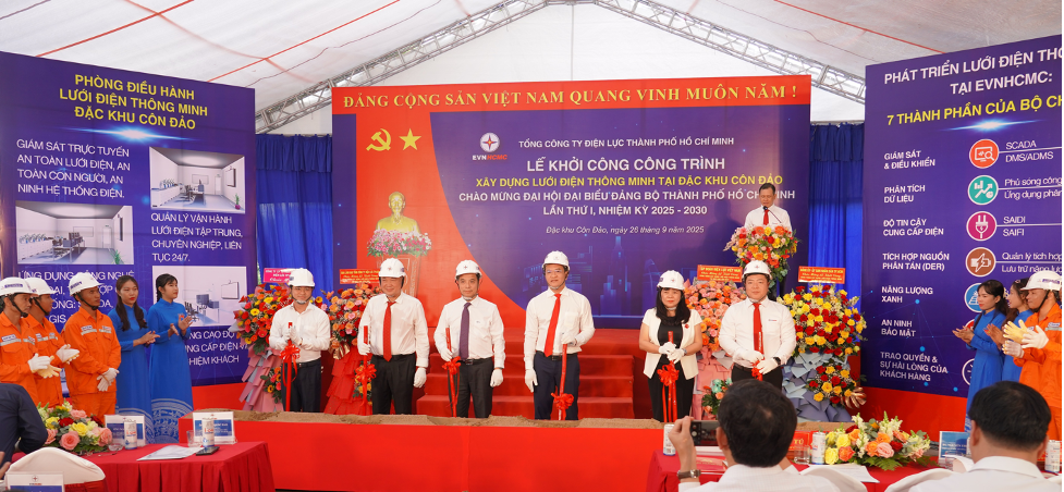 Lễ khởi công xây dựng lưới điện thông minh tại đặc khu Côn Đảo