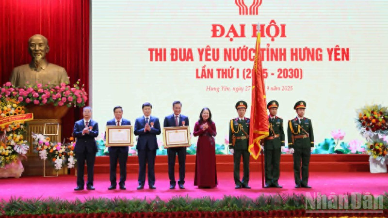 Phó Chủ tịch nước Võ Thị Ánh Xuân dự Đại hội Thi đua yêu nước tỉnh Hưng Yên