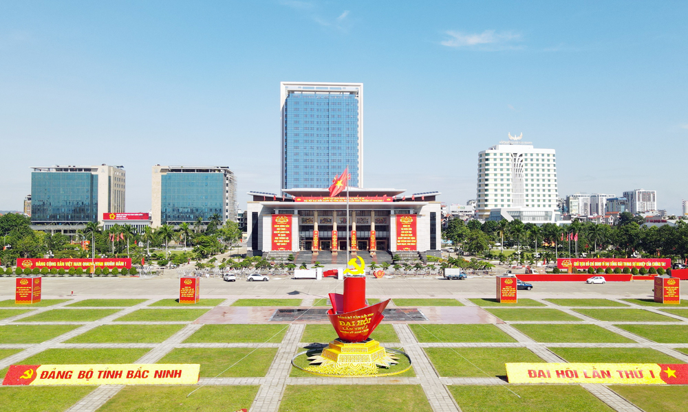 Trung tâm Hội nghị tỉnh Bắc Ninh - nơi diễn ra Đại hội Đảng bộ tỉnh lần thứ I.