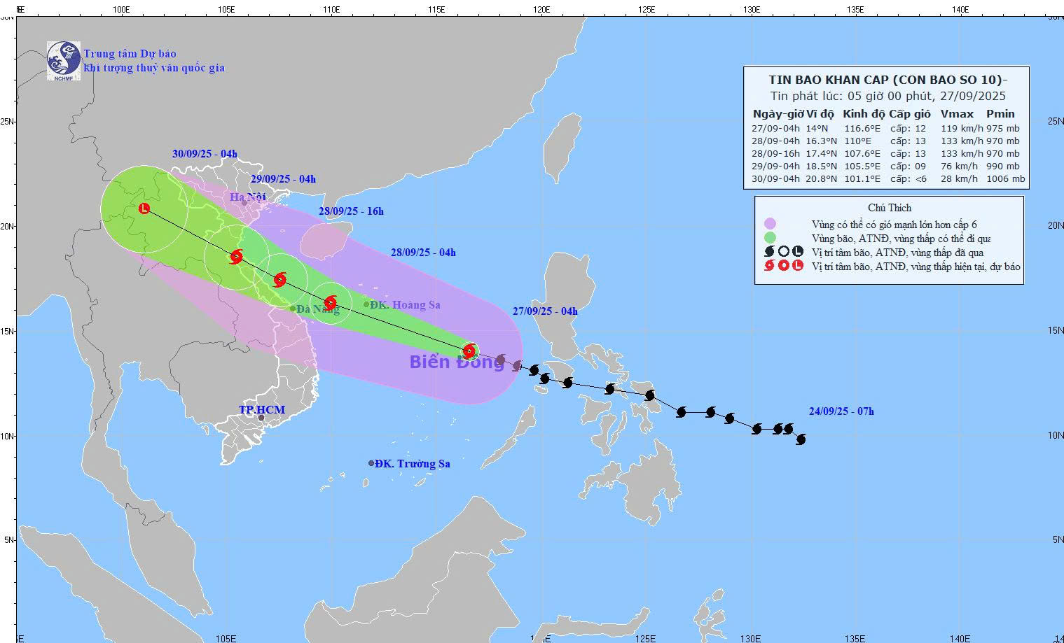 Thủ tướng chỉ đạo tập trung ứng phó bão số 10