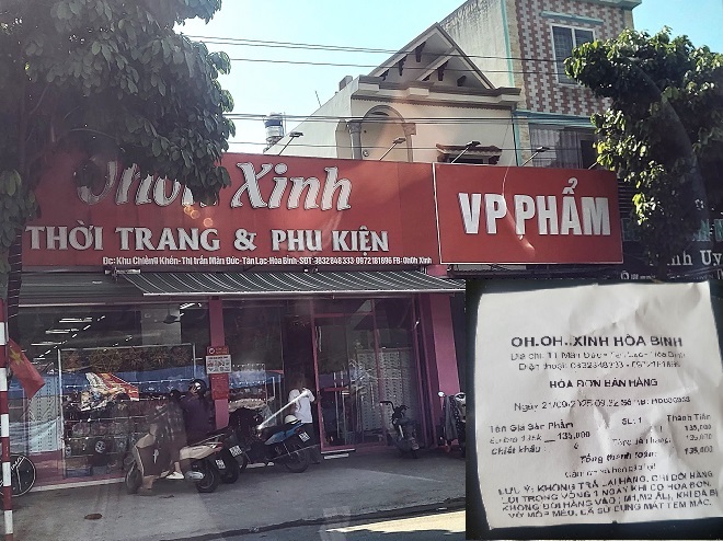Phú Thọ: Cần kiểm tra nguồn gốc xuất xứ hàng hóa của cửa hàng OHOH Xinh Tân Lạc