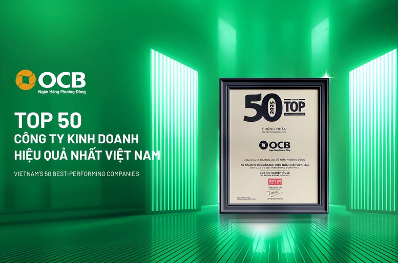 OCB - Top 50 Công ty kinh doanh hiệu quả hàng đầu Việt Nam