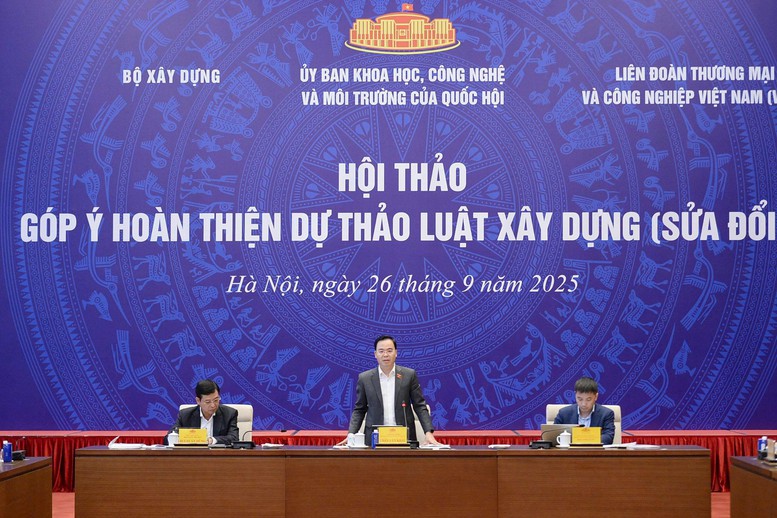 Phó Chủ nhiệm Ủy ban Khoa học, Công nghệ và Môi trường Trần Văn Khải phát biểu khai mạc. Ảnh: Báo Xây dựng Phó Chủ nhiệm Ủy ban Khoa học, Công nghệ và Môi trường Trần Văn Khải phát biểu khai mạc. Ảnh: Báo Xây dựng