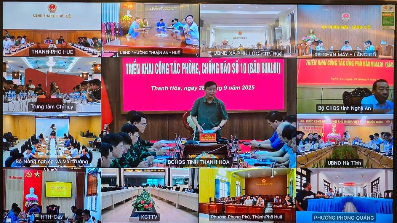 Chiều 28/9, Phó Thủ tướng Chính phủ Trần Hồng Hà chủ trì cuộc họp trực tuyến với các địa phương về công tác ứng phó khẩn cấp bão số 10.