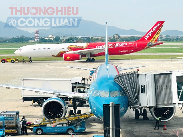 Một góc Sân bay Nội Bài.