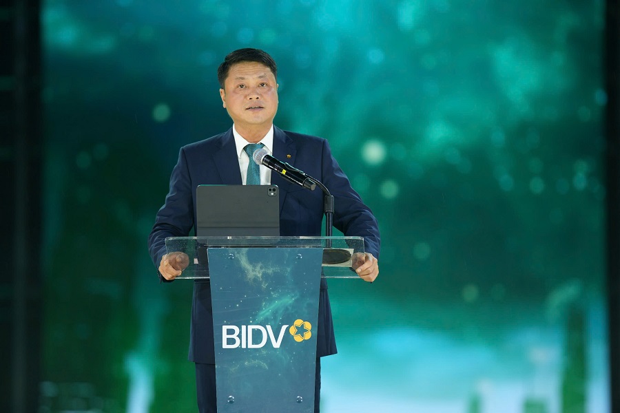 Ông Lê Ngọc Lâm - Uỷ viên HĐQT, Tổng Giám đốc BIDV - phát biểu khai mạc sự kiện.