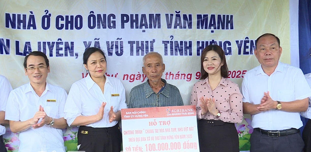 Hưng Yên bàn giao nhà ở cho hộ cận nghèo tại xã Vũ Thư