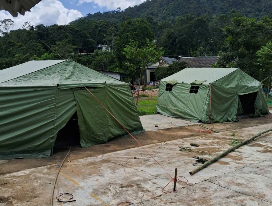 Bão số 10 diễn biến phức tạp, các xã miền núi tại Thanh Hóa tổ chức sơ tán người dân