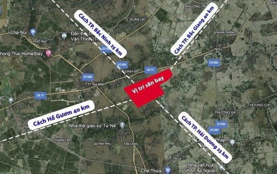 Thêm 1.036 tỷ kinh phí giải phóng mặt bằng tuyến đường kết nối sân bay Gia Bình với Hà Nội