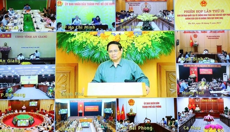 Thủ tướng Chính phủ Phạm Minh Chính phát biểu chỉ đạo, kết luận hội nghị. (Ảnh chụp màn hình)