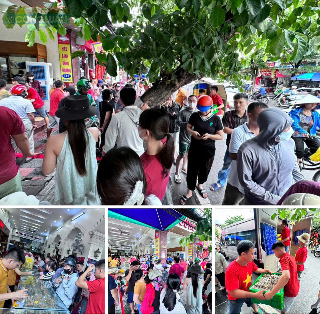 Trước cửa hàng bánh Trung thu Đông Phương 172 Cầu Đất những ngày tháng 8 âm lịch luôn trong tình trạng đông kín người mua bánh xếp hàng. Trước cửa hàng bánh Trung thu Đông Phương 172 Cầu Đất những ngày tháng 8 âm lịch luôn trong tình trạng đông kín người mua bánh xếp hàng.