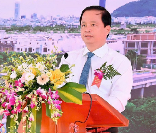 Ông Nguyễn Tuấn Thanh phát biểu tại Lễ Khánh thành. Ảnh: LP