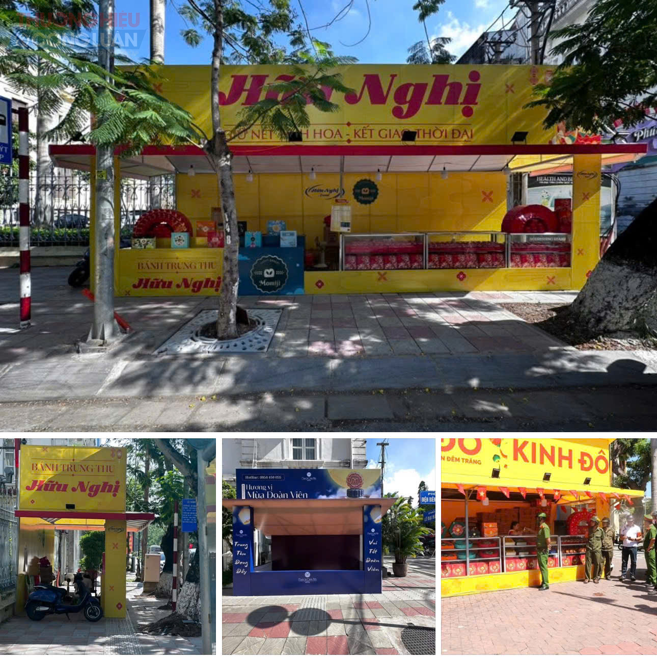 Các gian hàng bánh Trung thu Các gian hàng bánh Trung thu