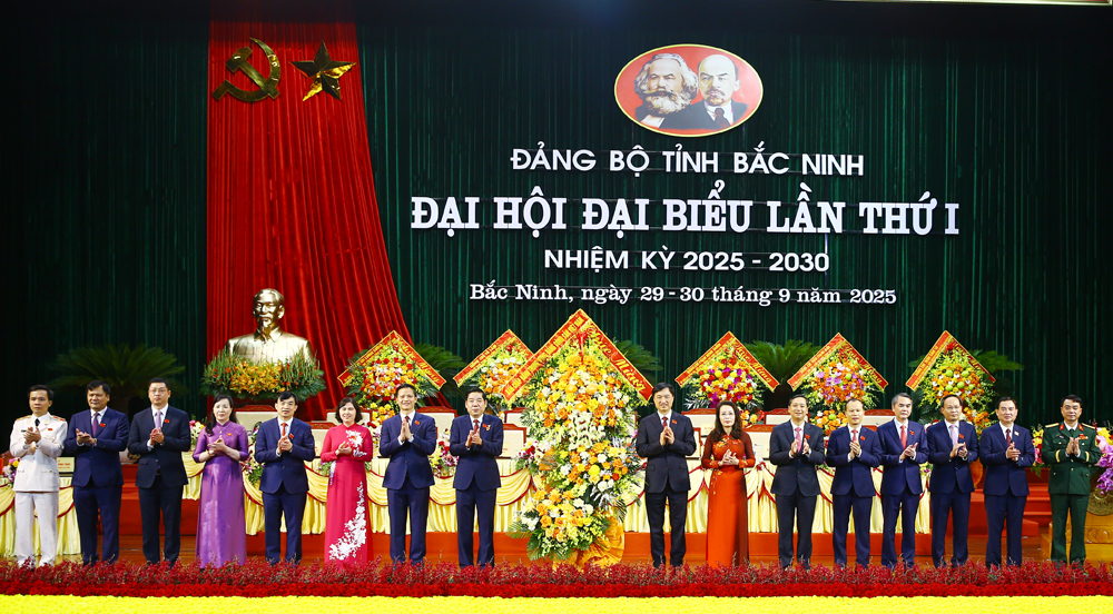 Khai mạc trọng thể Đại hội đại biểu Đảng bộ tỉnh Bắc Ninh lần thứ I, nhiệm kỳ 2025- 2030