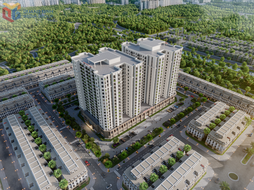 Phối cảnh Dự án Nhà ở xã hội. Phối cảnh Dự án Nhà ở xã hội.