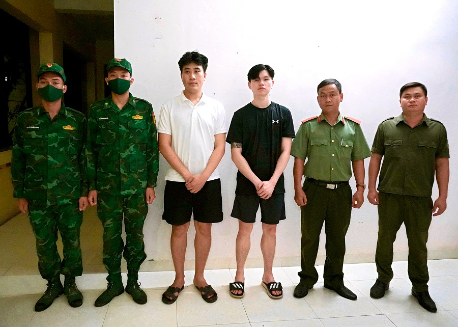 Đồn Biên phòng Cửa khẩu Mỹ Quý Tây, bắt 2 đối tượng nhập cảnh trái phép