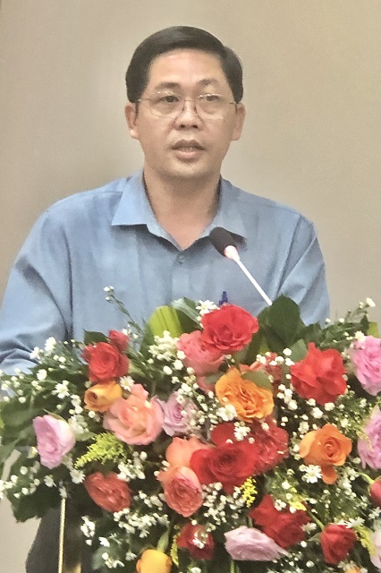 Ông Nguyễn Hữu Tuyến thông tin về công tác nhân sự đại biểu dự Đại hội. Ảnh: VH Ông Nguyễn Hữu Tuyến thông tin về công tác nhân sự đại biểu dự Đại hội. Ảnh: VH