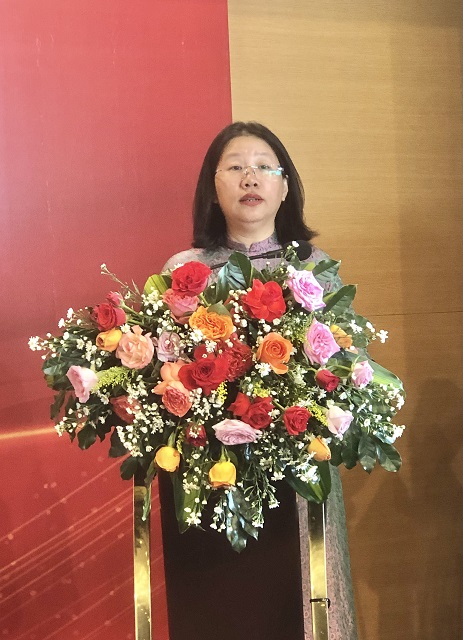 Bà Huỳnh Thị Anh Thảo thông tin về Quy chế hoạt động nghiệp vụ của các phóng viên tại Đại hội. Ảnh: Viết Hiền Bà Huỳnh Thị Anh Thảo thông tin về Quy chế hoạt động nghiệp vụ của các phóng viên tại Đại hội. Ảnh: Viết Hiền