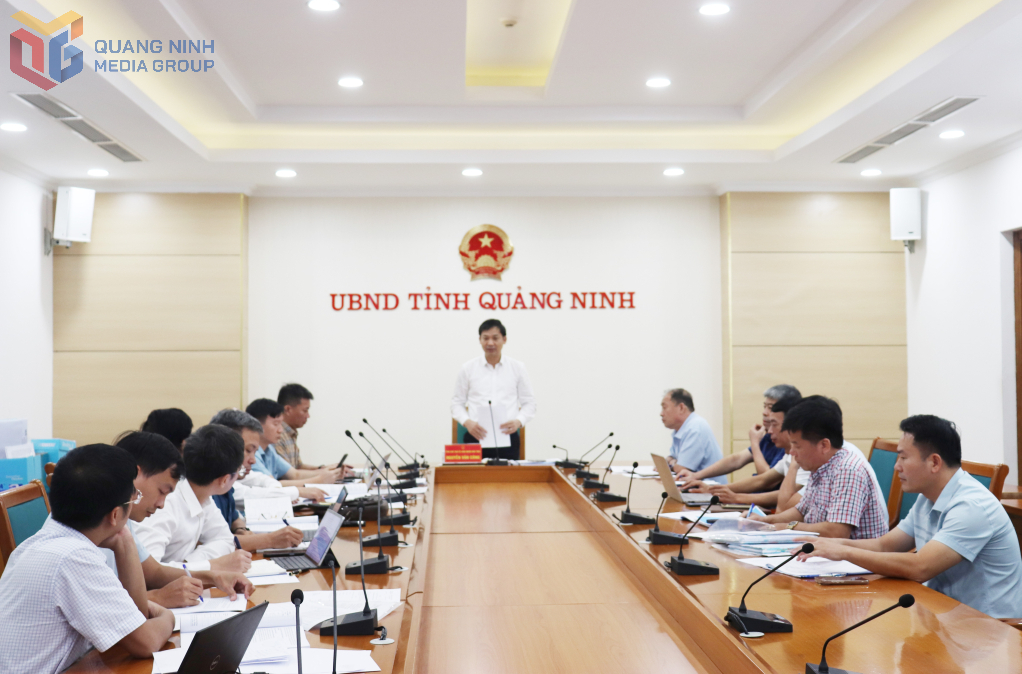 Ông Nguyễn Văn Công, Phó Chủ tịch UBND tỉnh Quảng Ninh phát biểu chỉ đạo tại cuộc họp.