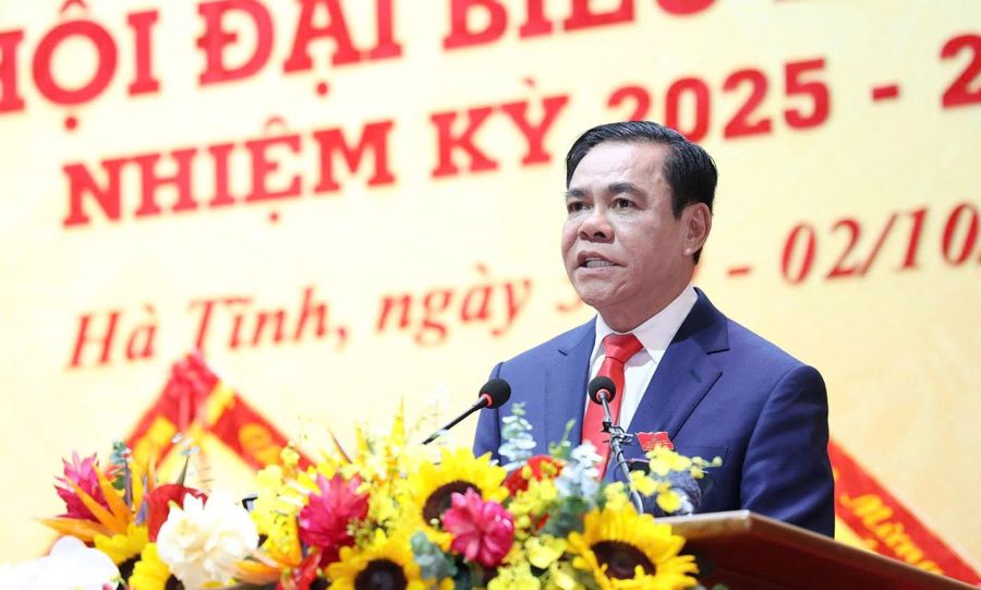 Đồng chí Võ Trọng Hải - Phó Bí thư Tỉnh ủy, Chủ tịch UBND tỉnh phát biểu khai mạc.