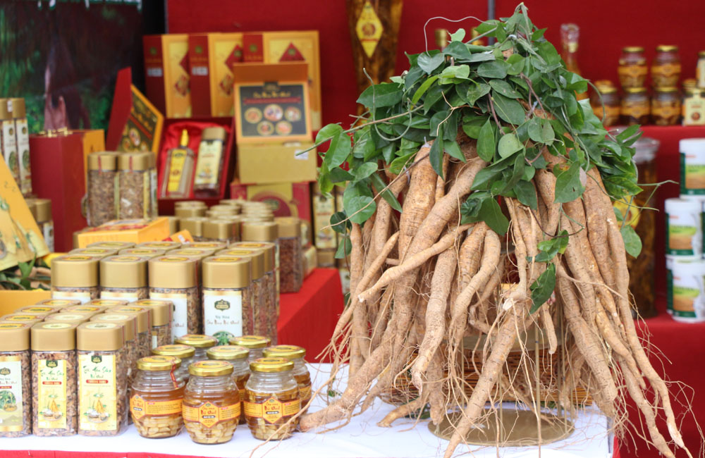 Sản phẩm OCOP của xã Tân Yên.