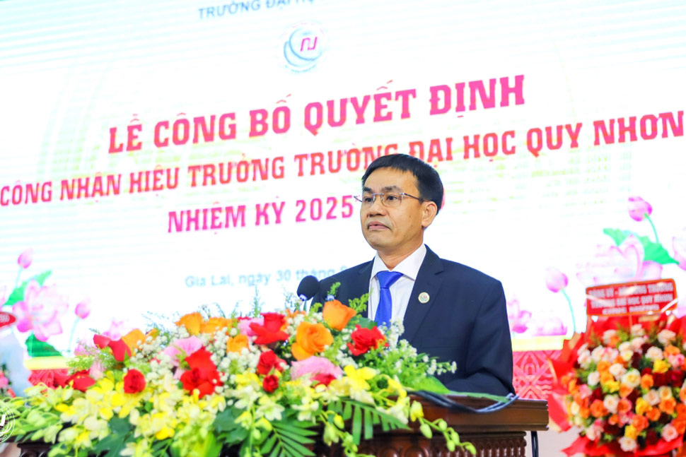 PGS.TS Đoàn Đức Tùng tiếp tục giữ chức Hiệu trưởng Trường Đại học Quy Nhơn