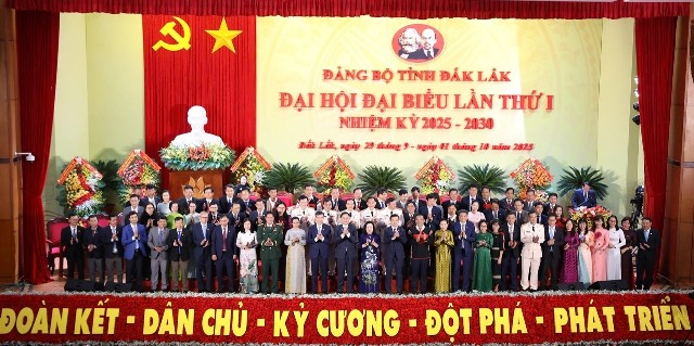 Bế mạc Đại hội Đại biểu Đảng bộ tỉnh Đắk Lắk lần thứ I, nhiệm kỳ 2025 - 2030