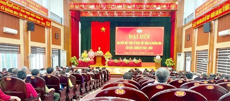 Ủy ban MTTQ xã Hoằng Hóa tổ chức trọng thể Đại hội đại biểu lần thứ I, nhiệm kỳ 2025-2030